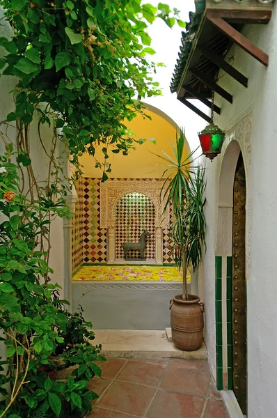 Insidan av hus i Andalusi judiska Cordoba — Stockfoto