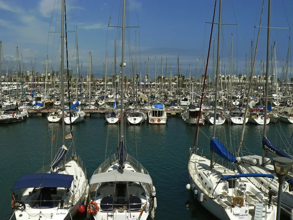 Marina in barcelona — Stockfoto