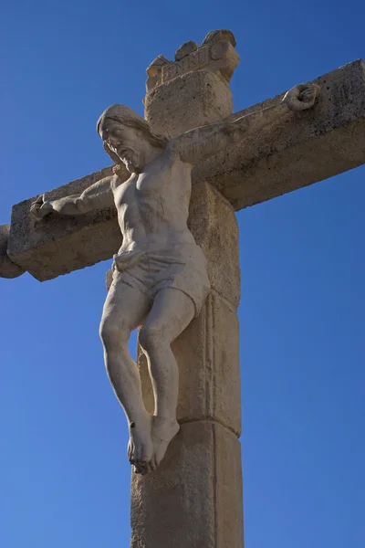 Cristo en la plaza de San Miguel Bajo Imágenes de stock libres de derechos