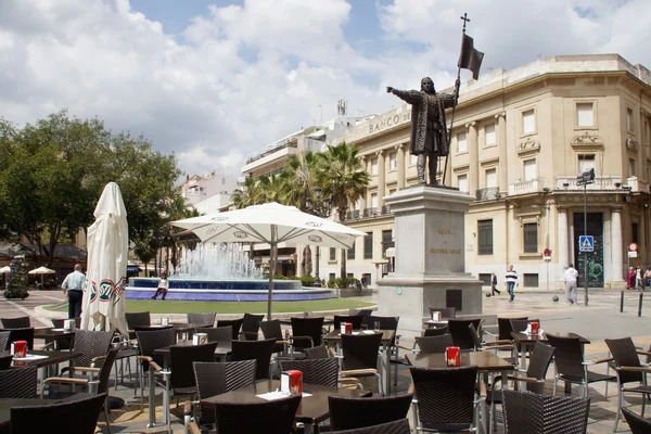 Plaza de las Monjas en la ciudad de Huelva — Foto de Stock