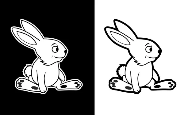 有趣的兔吉祥物 — 图库照片