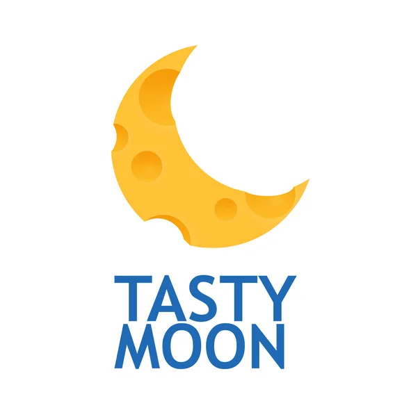 Creative Logo with Tasty Cheese — Stock Photo, Image