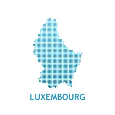 Lüksemburg Haritası piksel