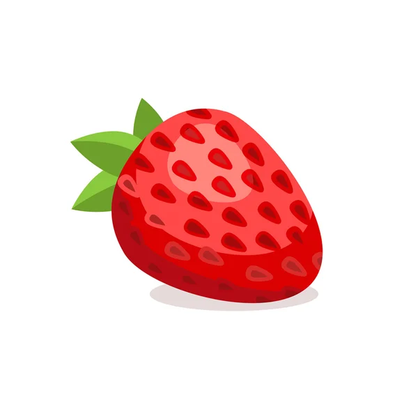 Φράουλα σε λευκό φόντο — Διανυσματικό Αρχείο