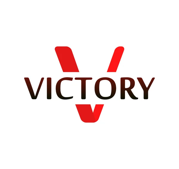 Logotipo de la victoria - Ilustración vectorial — Vector de stock