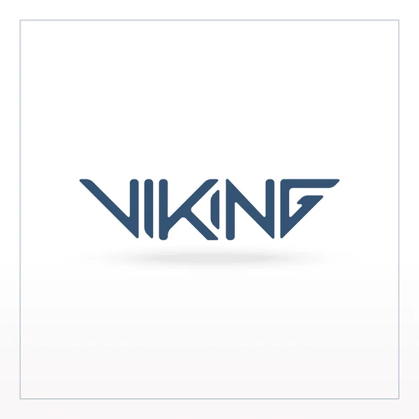 Viking - Logotipo de estilo — Vetor de Stock