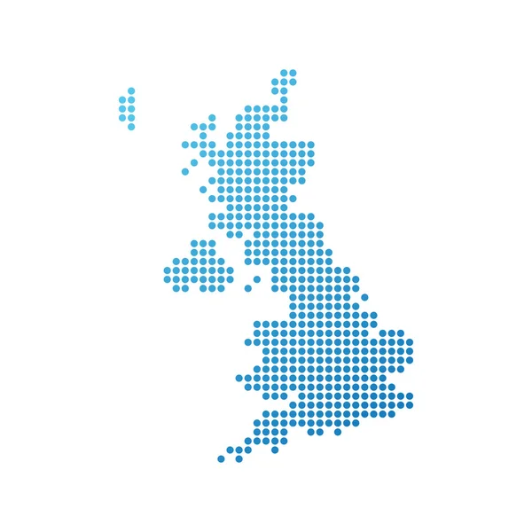Mapa online de Reino Unido — Vector de stock