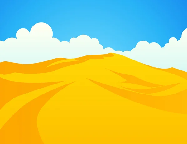 Dunas de arena del desierto — Vector de stock