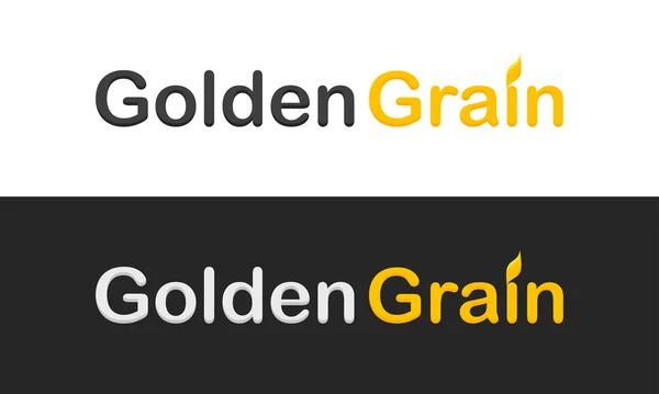 Logotipo Grano Dorado — Vector de stock