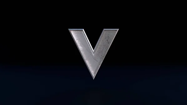 V logo for company with name like Viking, Venom, Victory and etc. — Stock Photo, Image