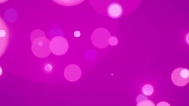 Sihirli kar taneleri, Düşen pembe bokeh tanecikleri,