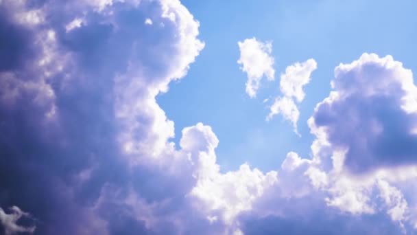 Zeitraffer mit bunten schönen Himmel mit Wolken Hintergrund — Stockvideo