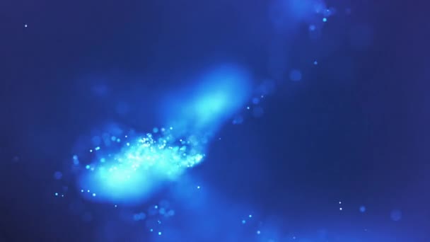 Absztrakt kék részecskék háttér tapéta — Stock videók