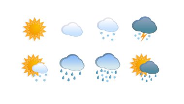 Hava Icon Set Web sitesi için