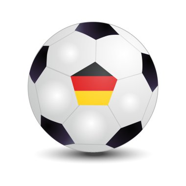 Futbol topu Alman bayrağı 