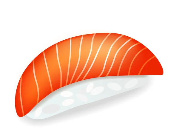 Sushi isolerade i vit bakgrund — Stock vektor