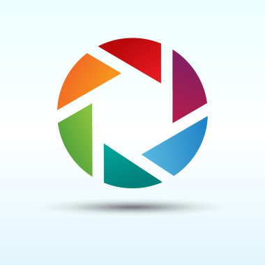 Fotoğraf makinesi obtüratör Logo Simge