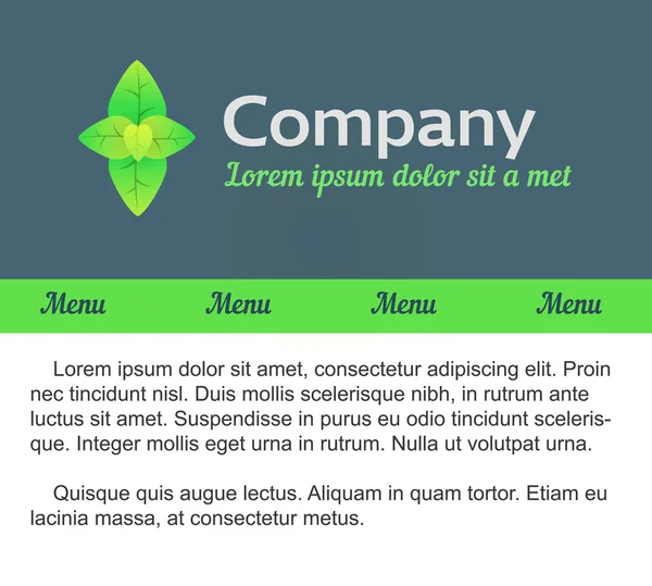 Diseño web de logotipo y plantilla — Archivo Imágenes Vectoriales