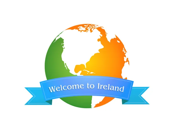 Bienvenue en Irlande — Image vectorielle