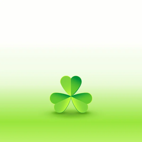 Shamrock klaver op beautiflul behang — Stockvector