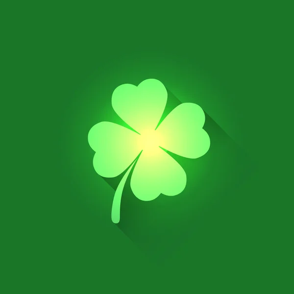 Irish Shamrock Clover Leaf — Stock Vector