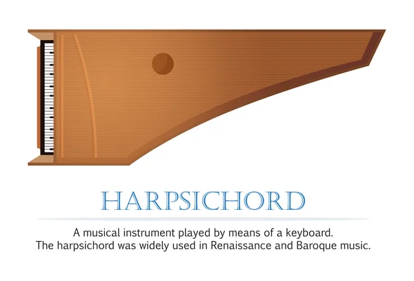 Harpsichord — Stock Vector