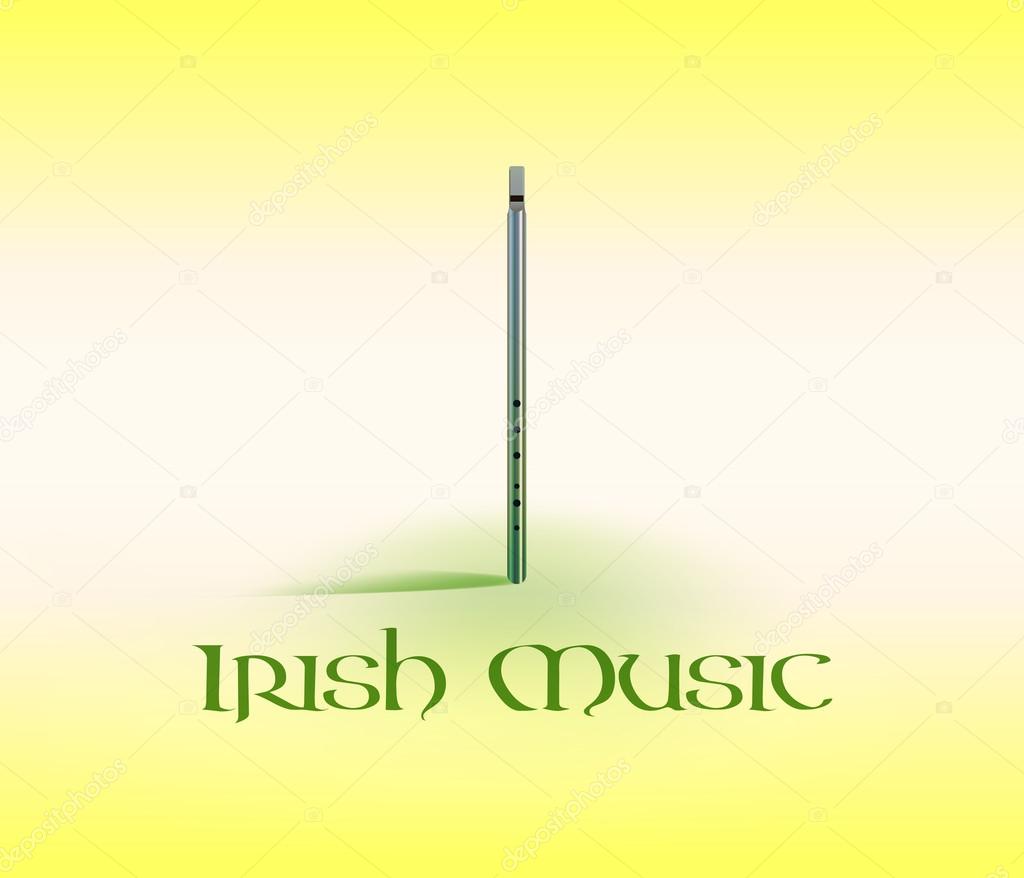 Card with Tin Whistle