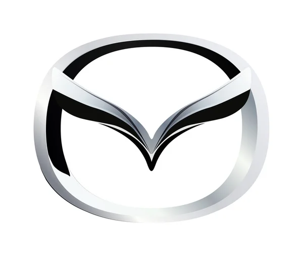 Símbolo metálico de Mazda — Vetor de Stock