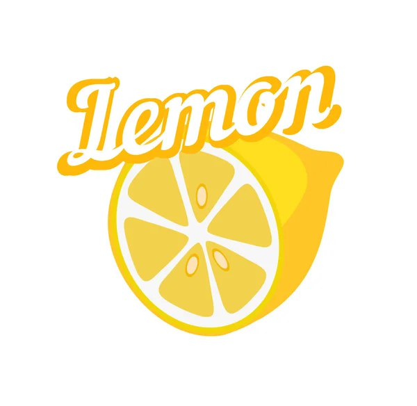 Lemon lezat - Stok Vektor