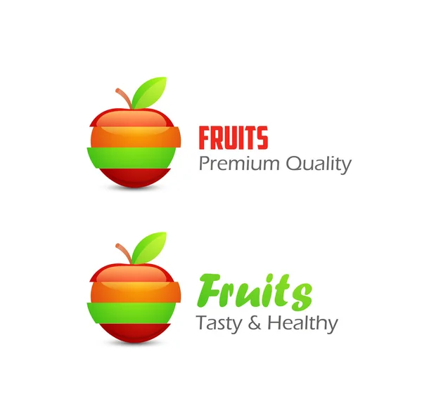 Icons of Fruits — Stock Vector