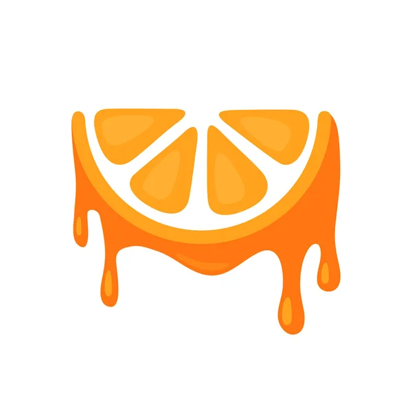 多汁的橙色的图标 — 图库矢量图片