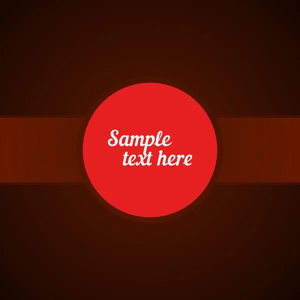 Vector Frame met rode cirkel voor kopiëren — Stockvector