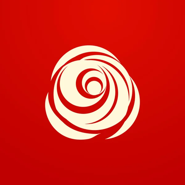赤い背景の白いバラ — ストックベクタ
