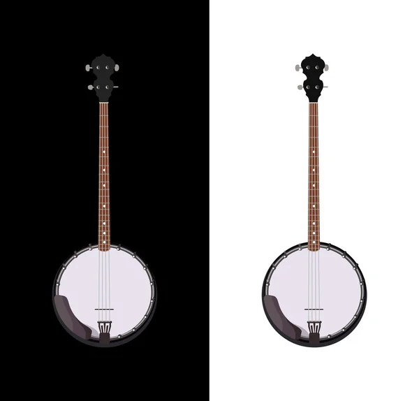 Banjo aislado — Vector de stock