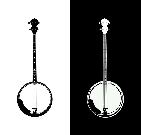 Banjo isolerade — Stock vektor