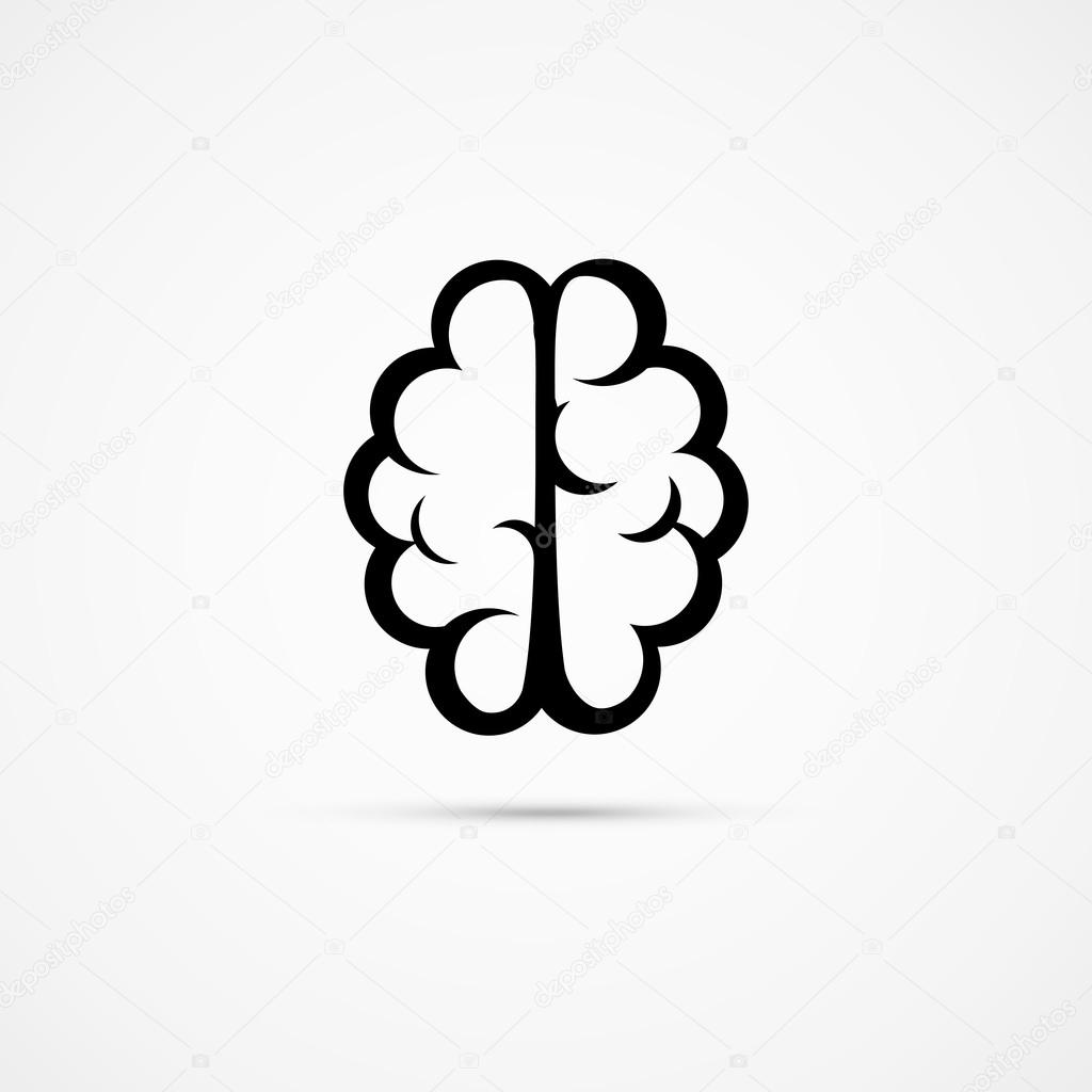 Brain icon pictogram