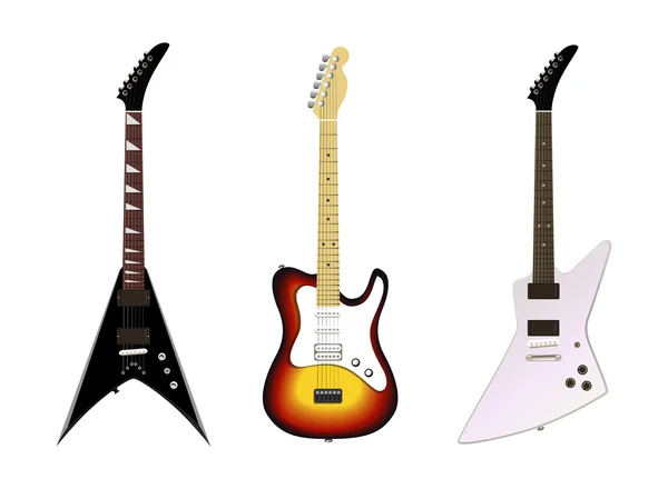 Guitarras eléctricas — Vector de stock