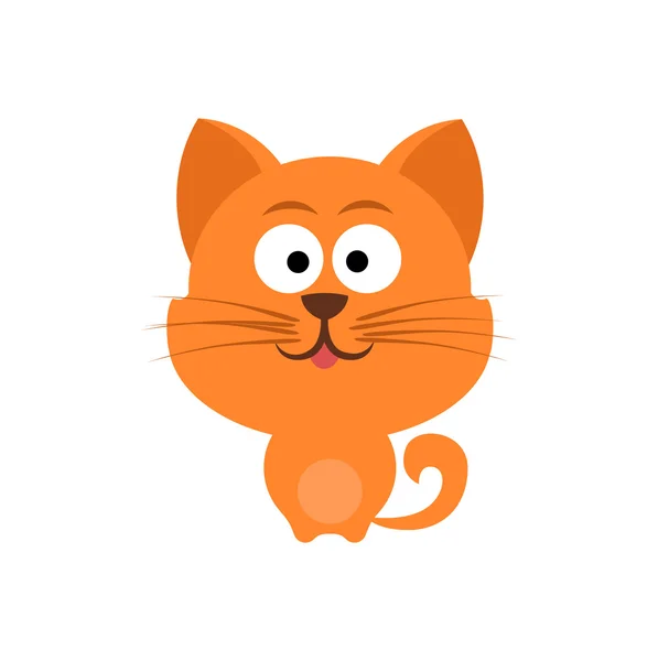 Carino gatto rosso — Vettoriale Stock