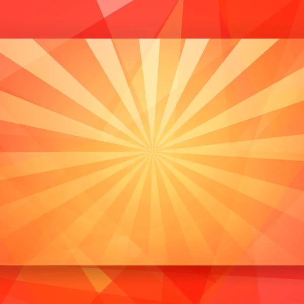 Orange color Burst — Stock Vector