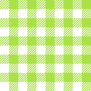 Yeşil Checkered tasarım ile masa örtüsü