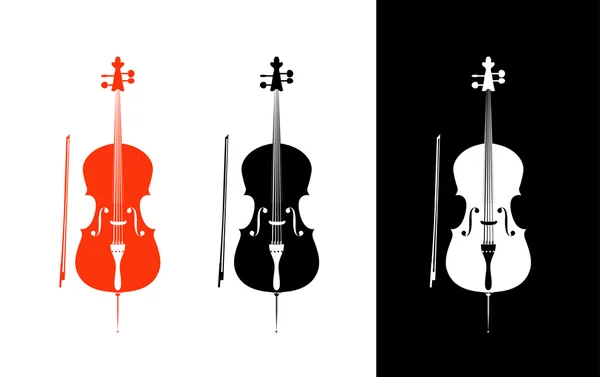 Cello, String Musical Instrument — Stock Vector