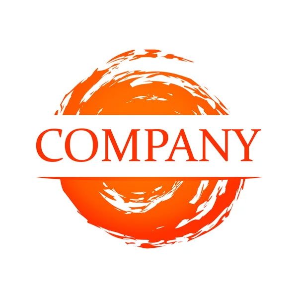 Orange Blot for logotype — Stock Vector