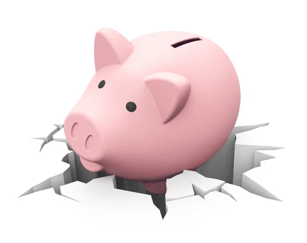 Lose savings — Stock Photo, Image