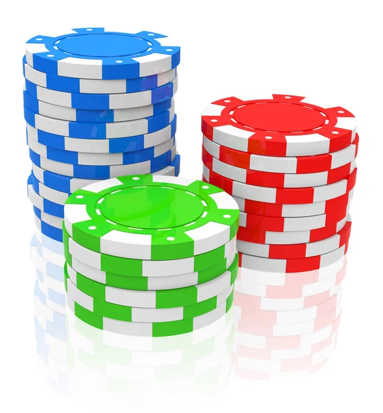 The poker chips — Stock Photo, Image