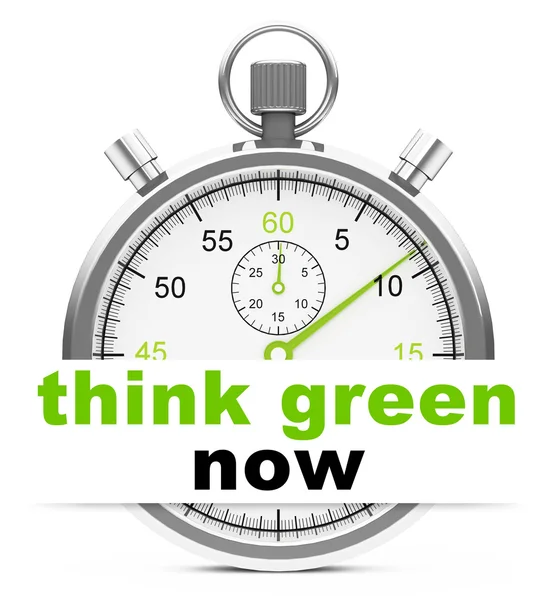 Think green now — Stock Photo, Image