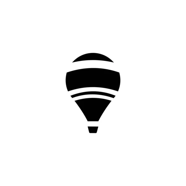 热气球图标 现代最小平面设计风格符号 矢量图解 — 图库矢量图片