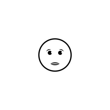 emoji simgesi vektör çizim şablonu