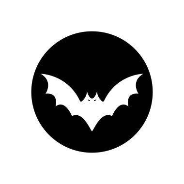 Yarasa ilüstrasyon logo vektör şablonu