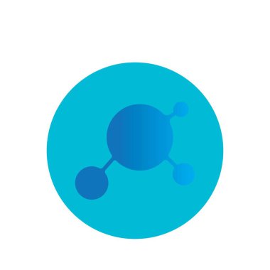 Molekül logo şablon vektör simgesi