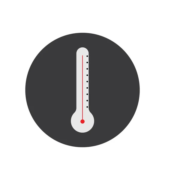 異なるゾーンの温度計アイコン 白地に隔離されたベクトル画像 — ストックベクタ